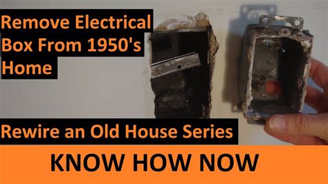 how to remove electrical boxes|remove old outlet box.